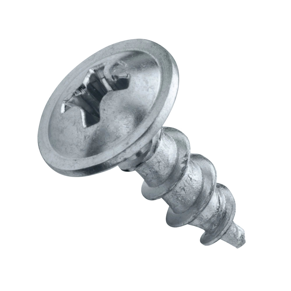 Centerline #8 x 1/2'' Low-Profile Washer Head Screws, Deep Thread, Zinc, 100-Pack