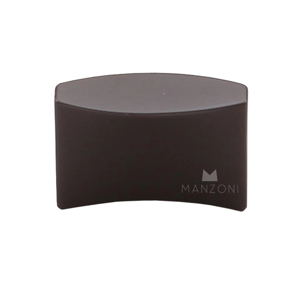 1-3/4''  Leaf Cabinet Knob, Satin Black