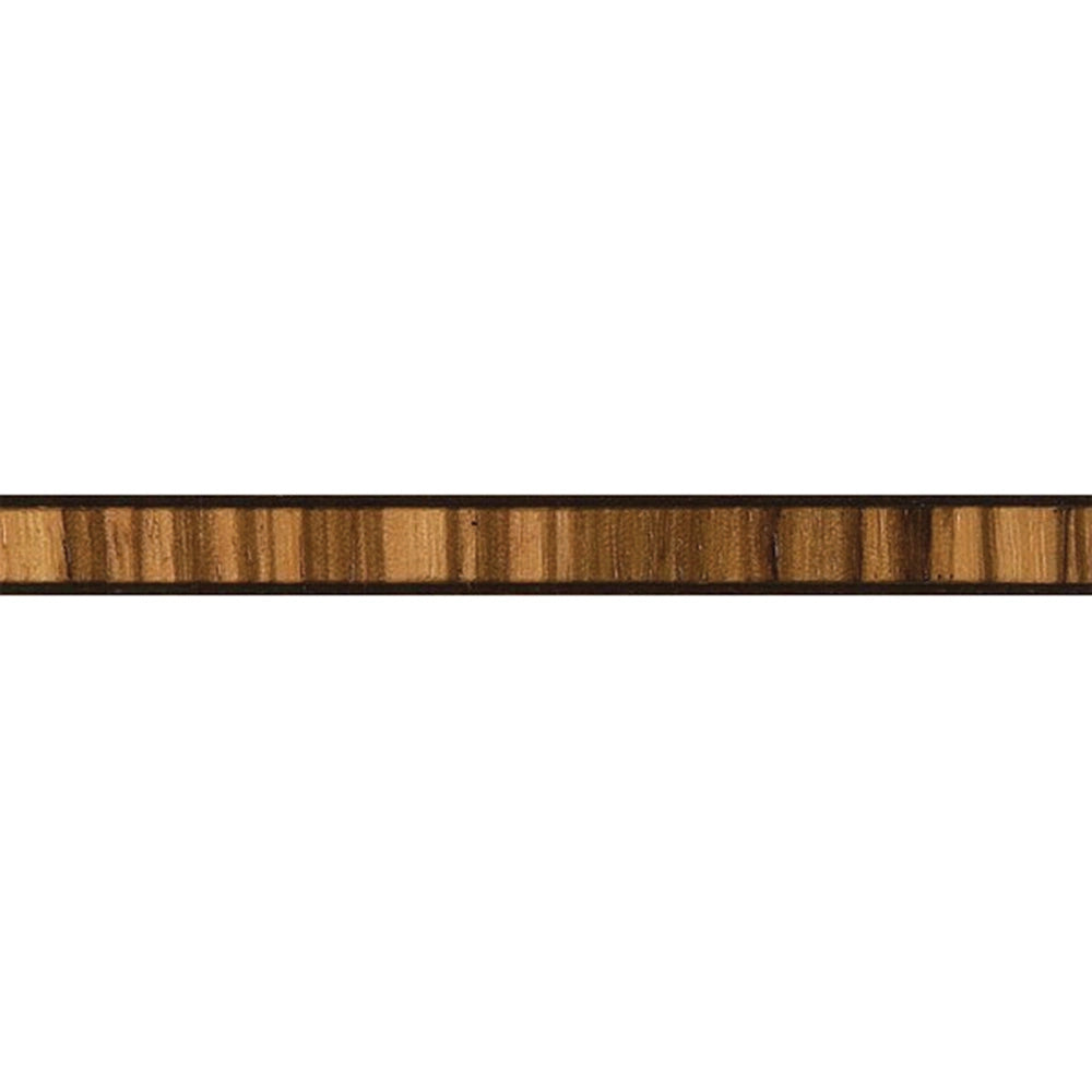 Maple Black Zebrawood Striped Inlay Banding, 5/16'' W