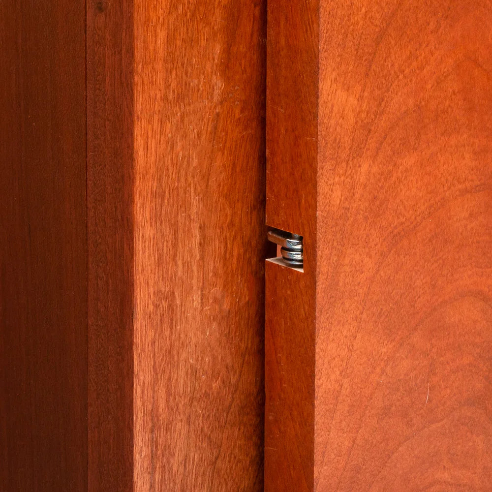 Snap Closing Semi-Concealed Hinges - Nickel (pair)