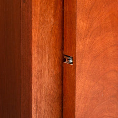 Snap Closing Semi-Concealed Hinges - Nickel (pair)