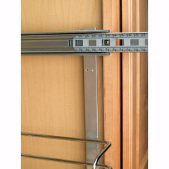 12" Double Pull-Out Chrome Wire Basket (22" Slides), Chrome, Wire (5WB2-1222-CR)