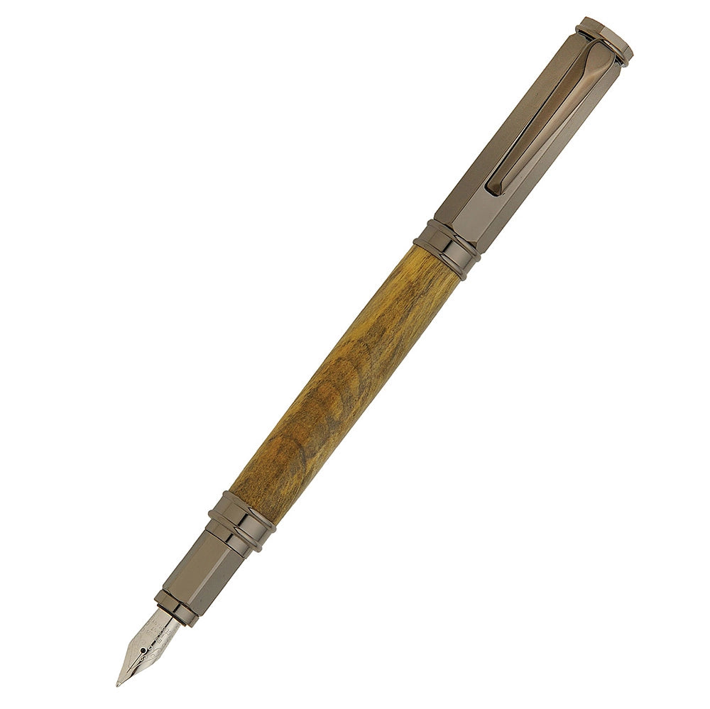 Magnetic Vertex Fountain Pen Hardware Kit, Gun Metal