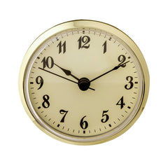 3" Clock Face - Ivory/Blk Arabic/Gold