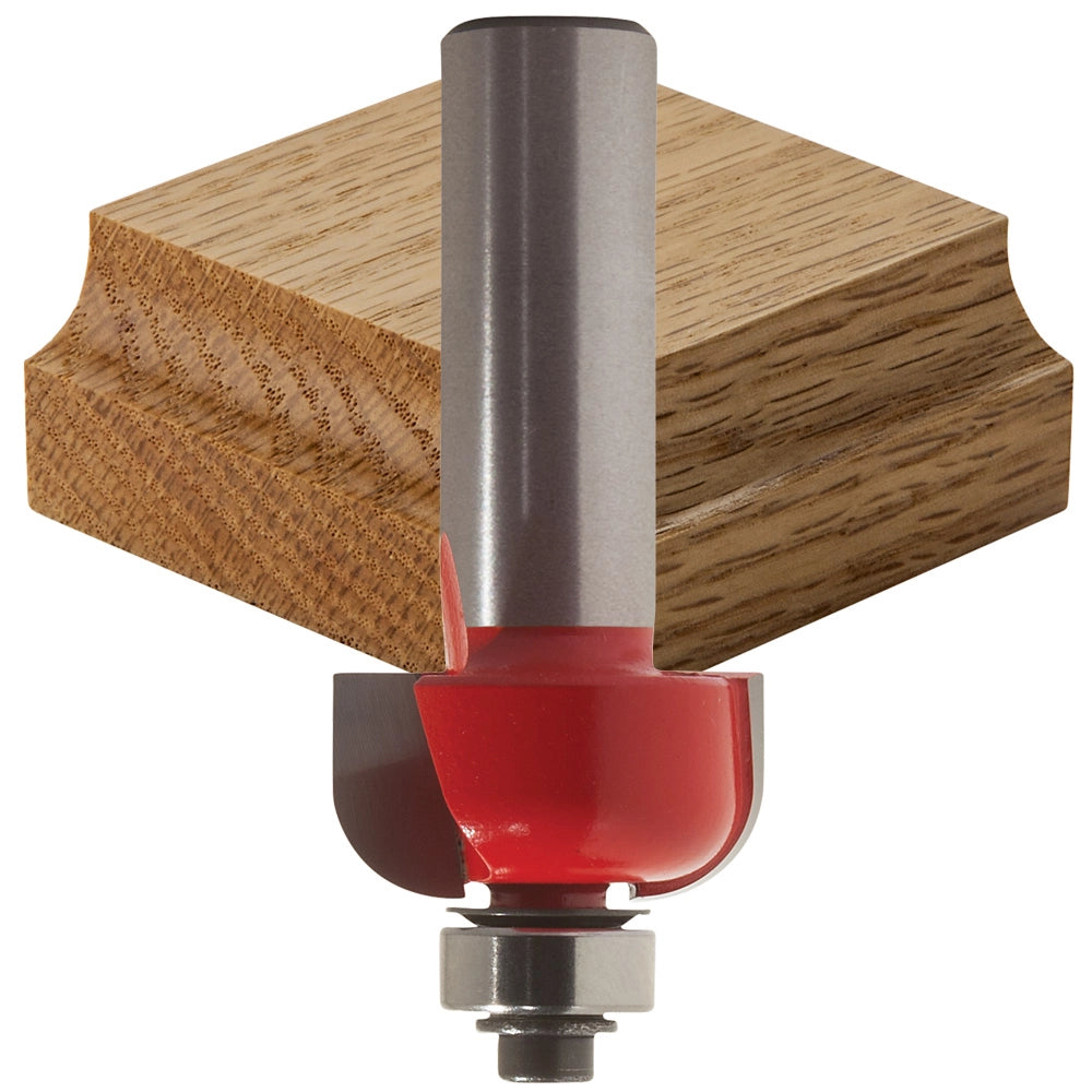 1-1/4'' D x 1/2'' H x 3/8'' R x 1/4'' Shank Freud #30-104 Cove Bit