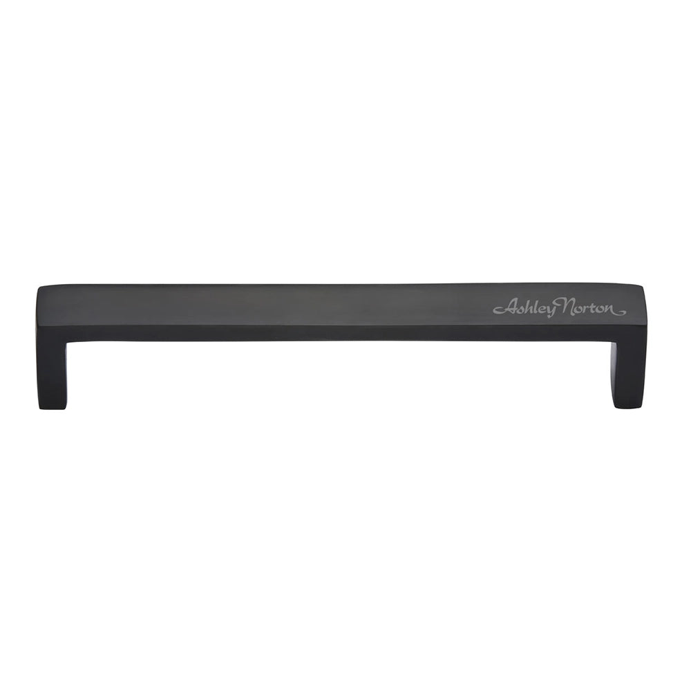 4-3/8''  Wide Modern Cabinet Pull, Flat Black
