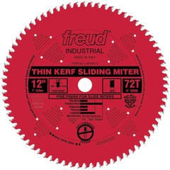 Freud LU91R010 10'' x 60T Thin Kerf Sliding Compound Miter Saw Blade