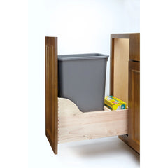 Single Soft-Close w/ Blum Movento Slides Waste Containers - 50 qt.
