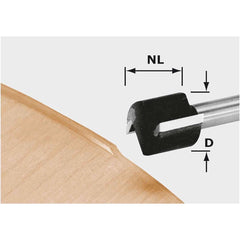 Festool Edge-Trimming Router Bit, 16mm Cutter Height x 8mm Shank (491666)