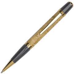 Manhattan Ballpoint Pen Hardware Kit - Black Titanium w/ Gold