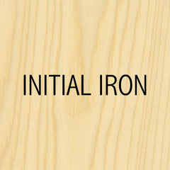 One-Line Initials Branding Iron, Torch-Heated Handle