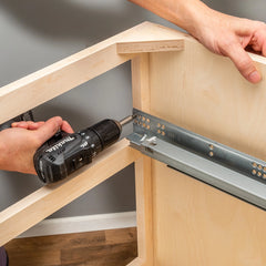 Full Kit 12'' Rockler Centerline Lifetime Soft-Close Undermount Drawer Slides with Mounting Hardware