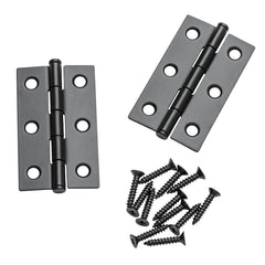 Flat-tipped Butt Hinges, 2-1/2'' L x 1-1/2'' W, Satin Nickel