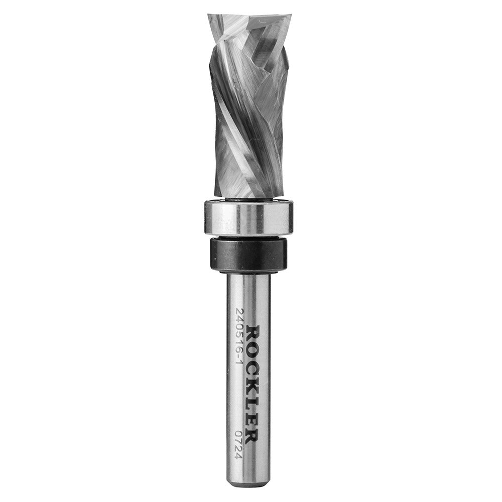 Rockler Template-Routing Compression Router Bit, Top Bearing, 1/2''D x 1''H x 1/4'' Shank