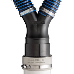 Dust Right Schedule 40 PVC Adapter, 4'' PVC to 4'' Fitting