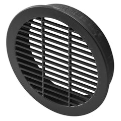 Black Round Vent Grill, Fits 3'' Hole