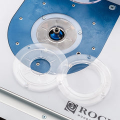 Set of 3 Clear Insert Rings for Rockler Convertible Benchtop Router Table