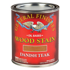 General Finishes Oil Based Wood Stain, Danish Teak, Quart