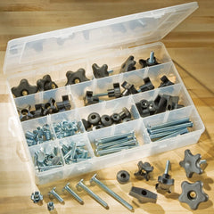 Rockler 129-Piece Jig Hardware Kit, 5/16''-18 Threading