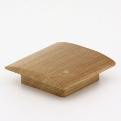 2-3/4''  Square Convex Designer Wood Cabinet Knob, Oak