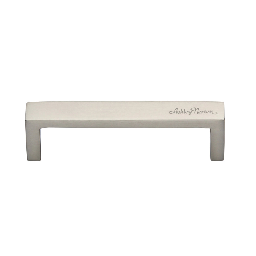 8-1/4''  Wide Modern Cabinet Pull, Satin Nickel
