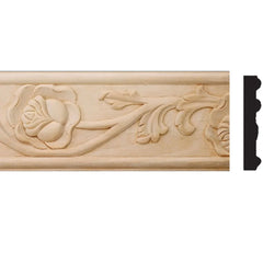 Bendix Floral Hand Carved Chair Rail