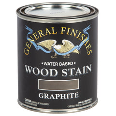 General Finishes Water-Based Wood Stain, Graphite, Quart