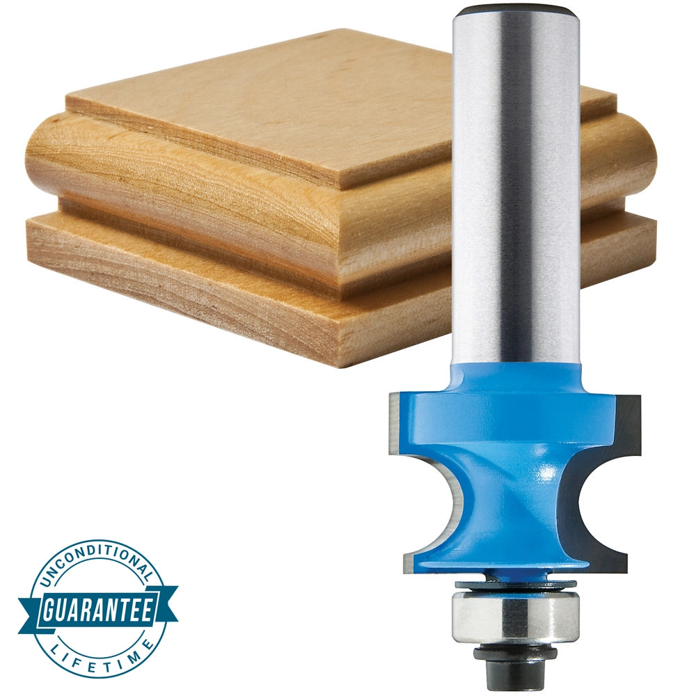 7/8'' D x 9/16'' H x 1/8'' R x 1/4'' Shank Rockler Edge Beading Bit