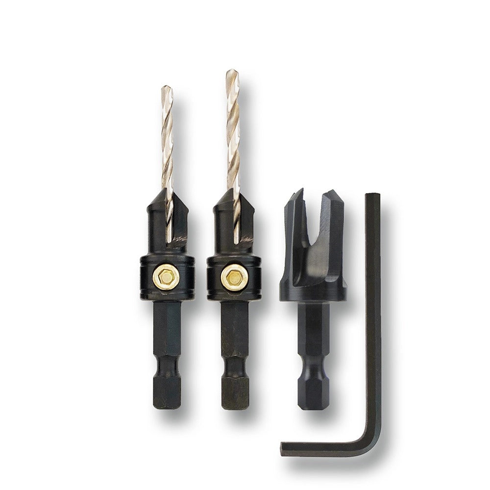 Make it Snappy Tools Countersink Drill Bit and Plug Cutter Set, 3-Piece
