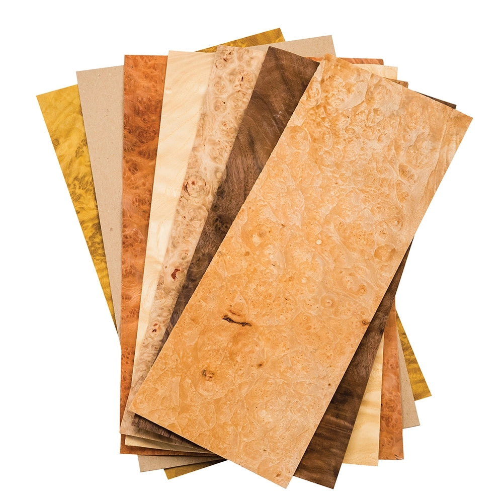 Mixed Burl Veneer, Pack of 3 Sq. Ft.
