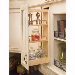 5" Wide Wall Pull-Out Organizer, Wood - Maple (448-WC-5C)