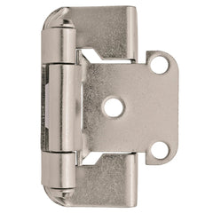 1/2'' Overlay Self-Closing Partial Wrap Cabinet Hinges, Satin Nickel