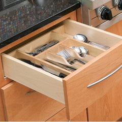14-5/8" Wide Trimmable Cutlery Tray, Wood - Maple (4WCT-1)