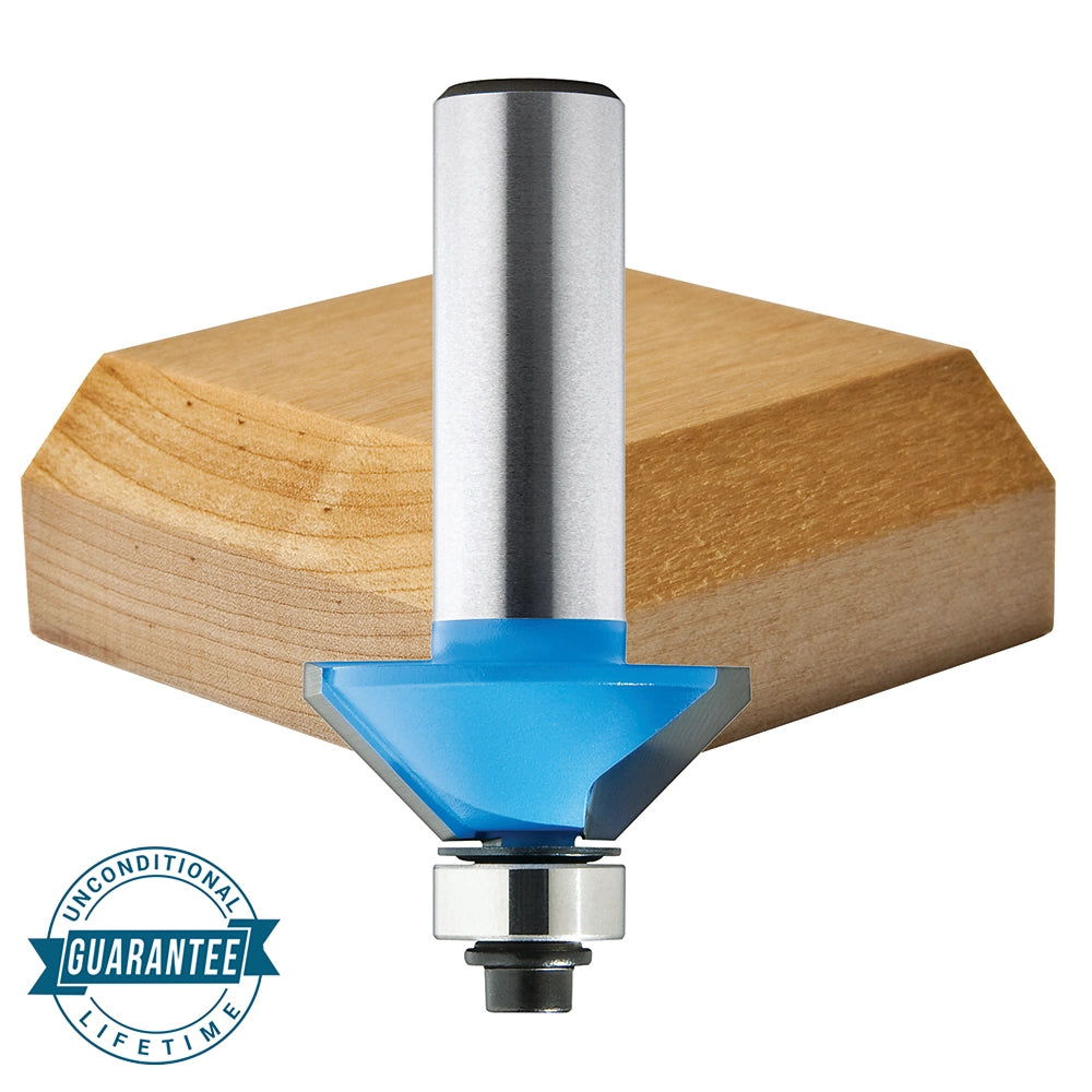 1" D x 3/8" H x 1/4" Shank Rockler Chamfer Bit