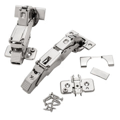Blum Clip Top BLUMotion 125° Zero Protrusion Hinges for Thicker Doors, Nickel, Frameless, Full Overlay