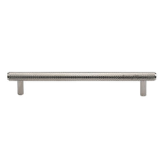 11-1/4''  Basel Knurled Cabinet Pull, Polished Nickel