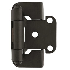 1/2'' Overlay Self-Closing Partial Wrap Cabinet Hinges, Flat Black