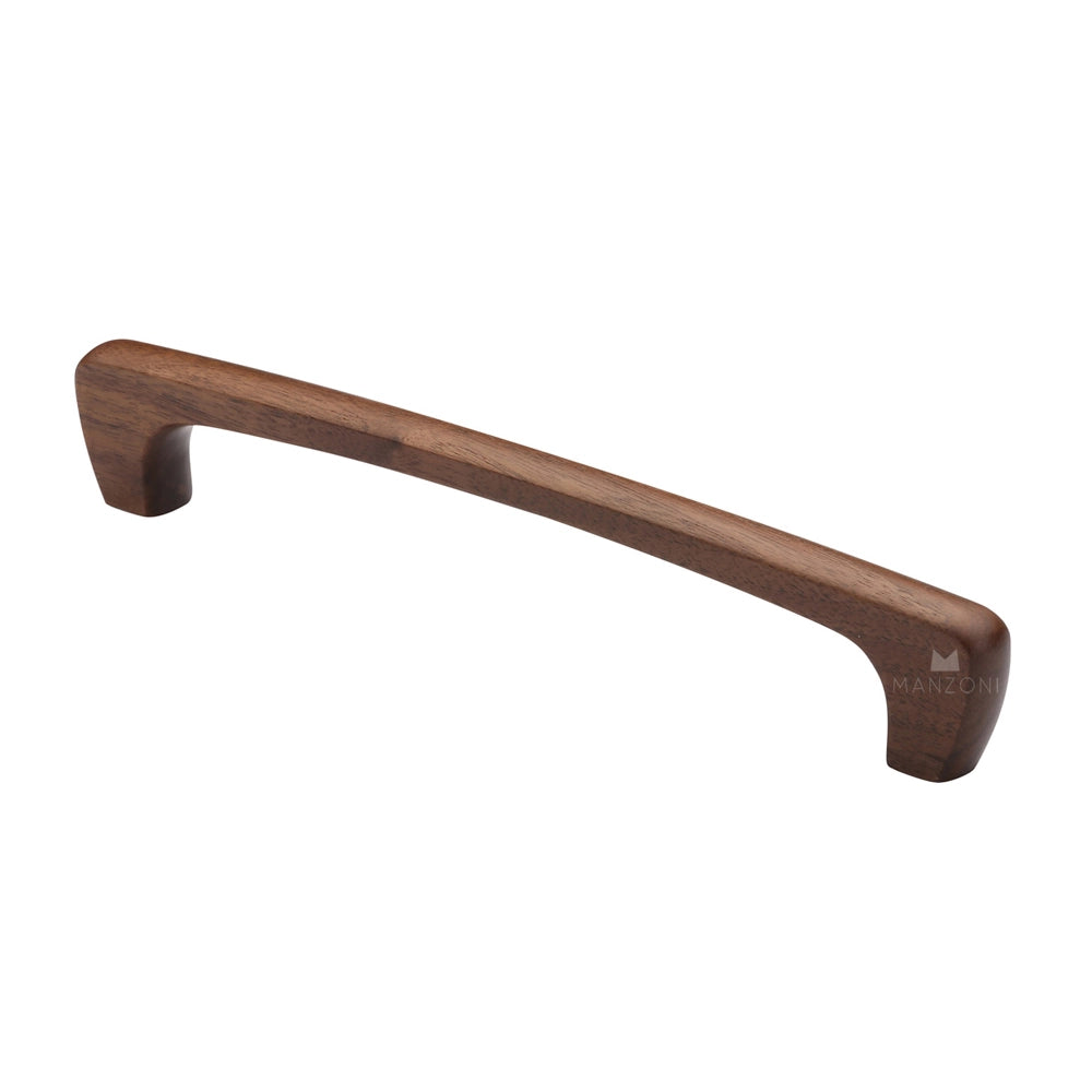 10-1/8''  Organic Designer Wood Cabinet Pull, Walnut
