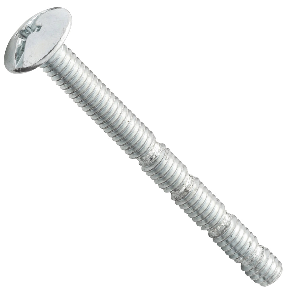 Centerline 8-32 x 1-3/4'' Truss Head Slot/Phillips Break-Away Machine Screws for Pulls and Knobs, Zinc, 40-Pack