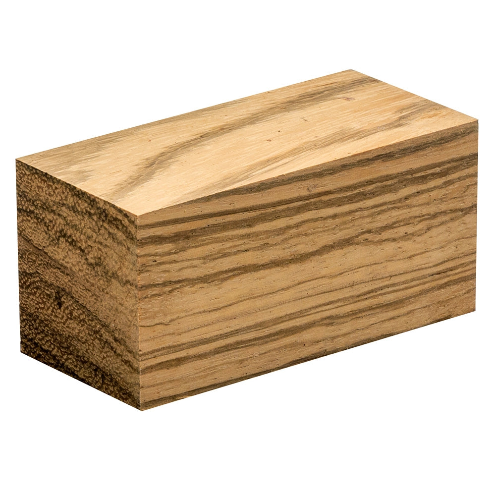 Zebrawood Bottle Stopper Turning Blank, 1-1/2'' x 1-1/2'' x 3''
