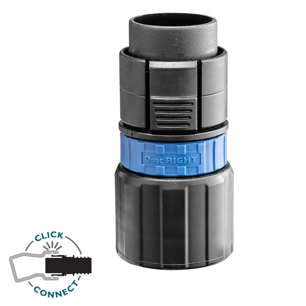 Dust Right Click-Connect Hose Adapter for FlexiPort 12' Fixed-Length Hose
