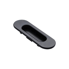 Recessed Rolling Door Handle, Black
