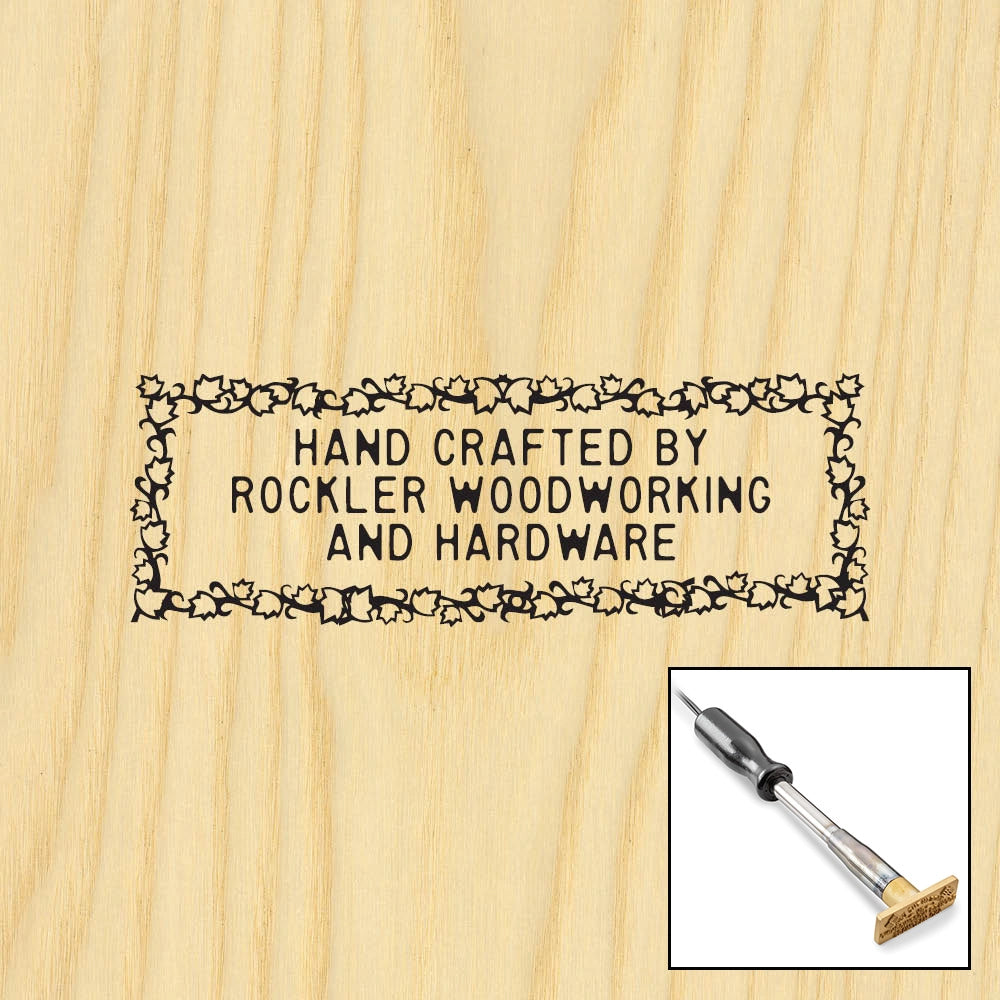 Three-Line Leaf Branding Iron, Electric Handle