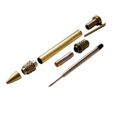 Celtic Twist Pen Hardware Kit, Antique Brass
