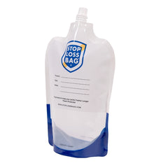 StopLossBags Original Bag Bundle with Funnel, 4 Extra Caps and Filler Clip, 4-Pack