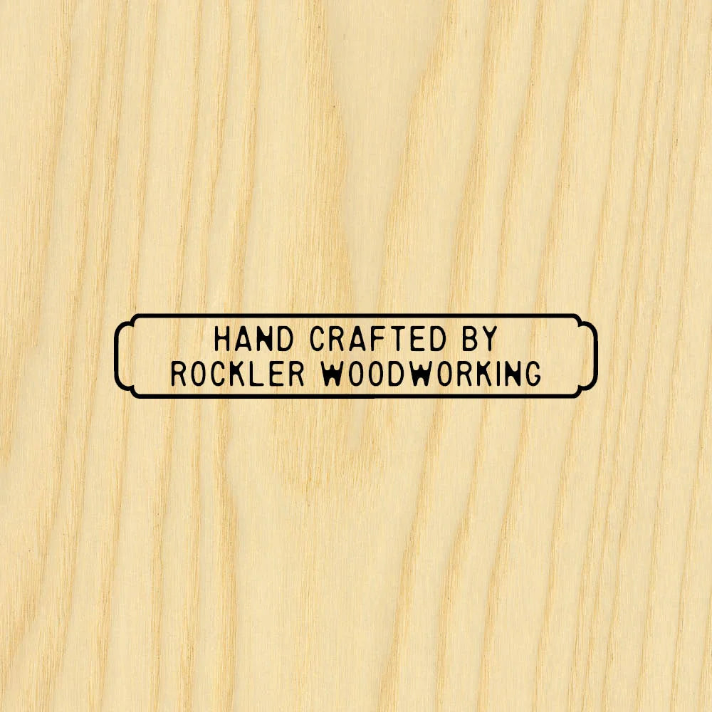 Two-Line Rectangle Branding Iron, Head Only (for Torch-Heated Handle)