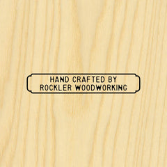 Two-Line Rectangle Branding Iron, Head Only (for Torch-Heated Handle)