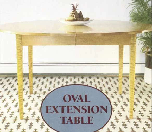 Oval Extension Table Downloadable Plan
