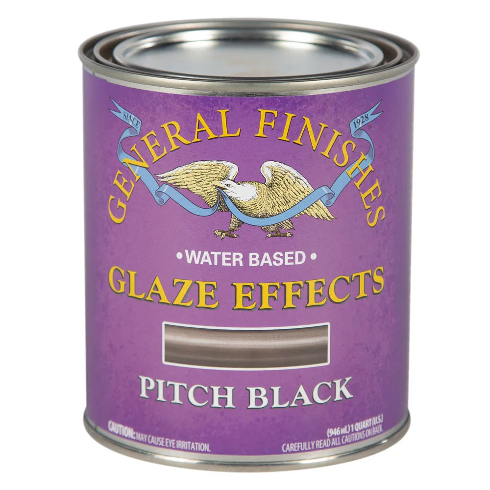 General Finishes Pitch Black Glaze Effects, Pint