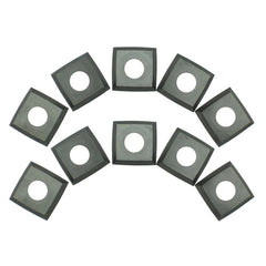 Rikon 4-Edge Carbide Insert Cutters 25-599, 15mm x 15mm x 2.5mm, 10-Pack
